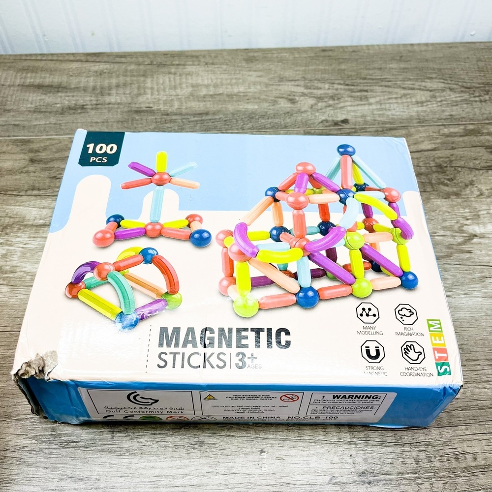 Magnetic Balls and Rods Set,Magnetic Building Blocks Montessori Magnet Toys‎